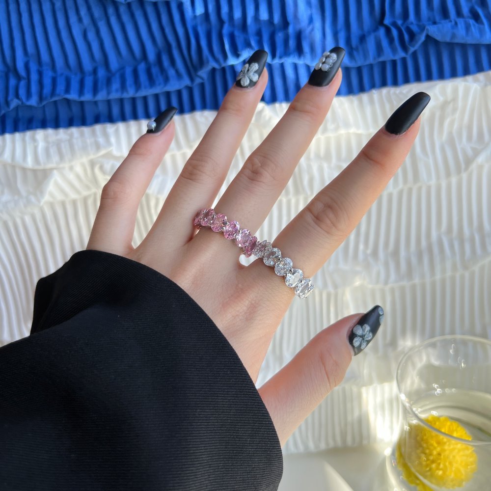 Wholesale Zircon Full Diamond Sterling Silver Ring